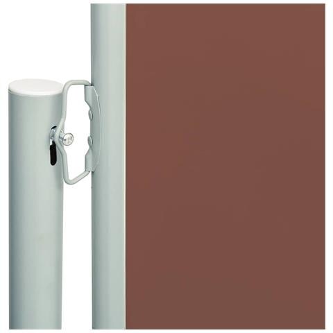 Lusso Casadino -  Tenda Laterale Retrattile Per Patio 220x600 Cm Marrone - Foto 2
