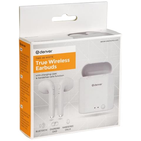TWE-46WHITE cuffia e auricolare Wireless In-ear MUSICA Bluetooth Bianco - Foto 2