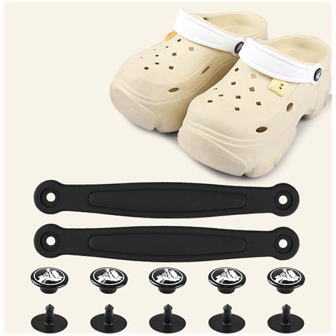 Cinturini Posteriori In Pvc Nero Per Zoccoli - Antiscivolo Black 36 - Foto 5