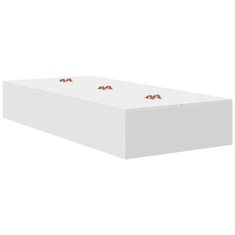 Struttura letto con contenitore Bianca 90x190 cm - Foto 1