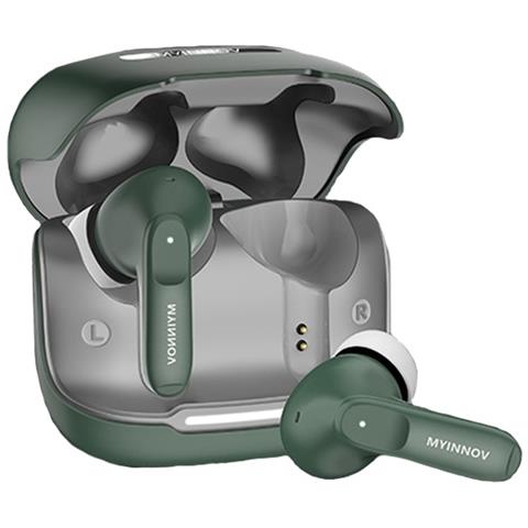Auricolari Bluetooth True Wireless Con Cancellazione Del Rumore Enc A 4 Microfoni Green - Foto 1
