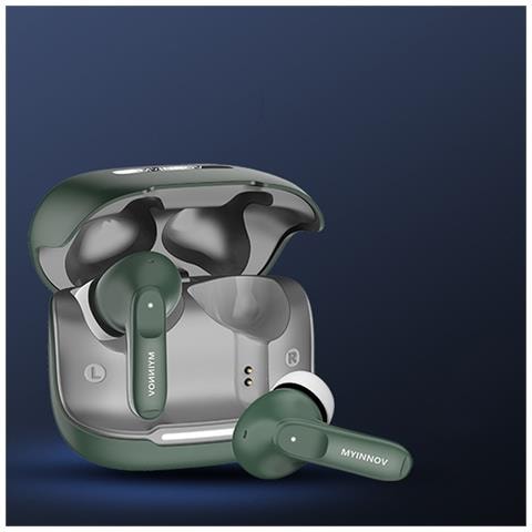 Auricolari Bluetooth True Wireless Con Cancellazione Del Rumore Enc A 4 Microfoni Green - Foto 4