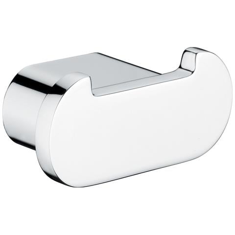 Appendiabiti Doppio Da Muro In Alluminio, Ottone E Cromall A126 Serie Azzorre Cromato - Foto 1