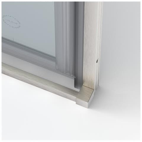 Box Doccia Angolare 80x100 Cm Apertura Due Ante Battenti H200 Cm Cristalli Trasparente 6 Mm Profilo Satinato Gioia - Foto 5