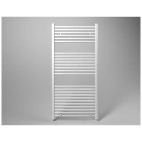 Scaldasalviette Termoarredo 80x55 Cm (int. 50) Bianco Da Bagno Tubi Dritti Michali - Foto 1