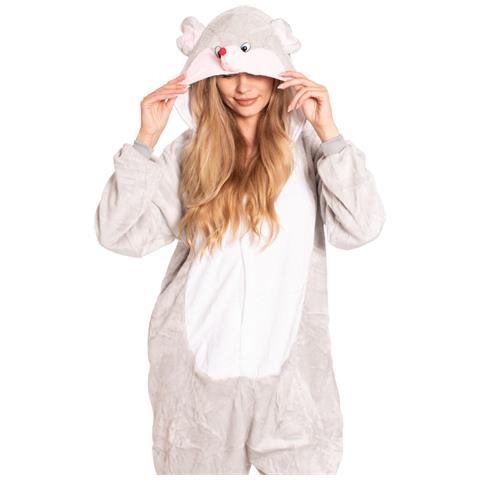 Pigiama Da Donna Tuta Intera Kigurumi Costume Topolino Mouse 145-155 Cm S - Foto 2