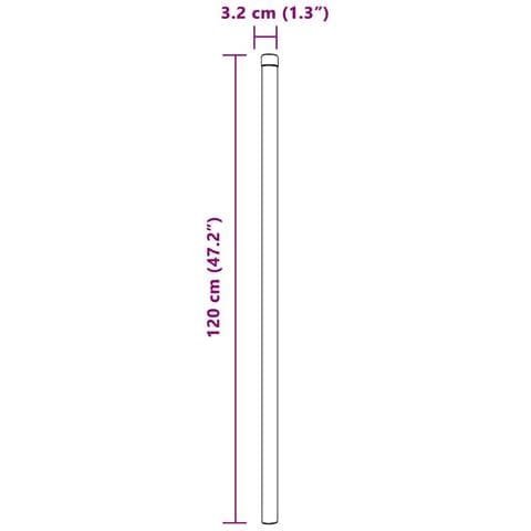 Pali per Recinzione 12 pcs Argento 120 cm - Foto 7