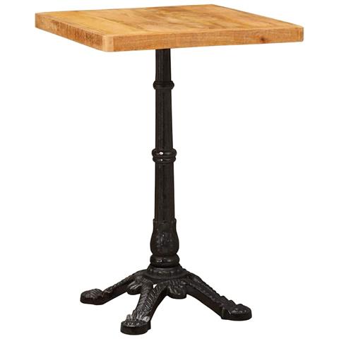 Tavolo bistrot Marrone 50 x 50 x 76 cm legno massello di mango - Foto 2