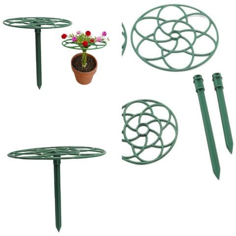 Supporti Per Piante Di Girasole - Confezione Da 2, Supporti In Plastica Verde - Foto 4