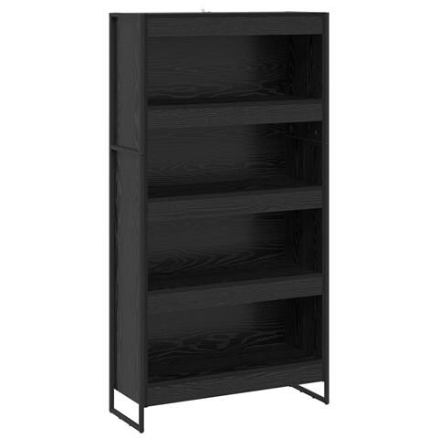 Armadio per Libri 2 pcs Rovere Nero 80 x 30 x 155 cm - Foto 1