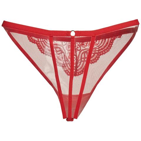 Perizoma In Pizzo Rosso 21685 Donna - Foto 2