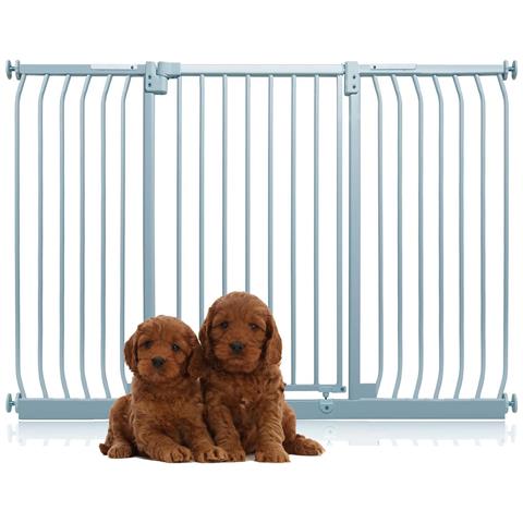 Bettacare Cancelletto Per Cani Elite Extra Alto, 152cm - 161cm, Grigio Opaco, Extra Alto Con 100cm Di Altezza - Foto 1