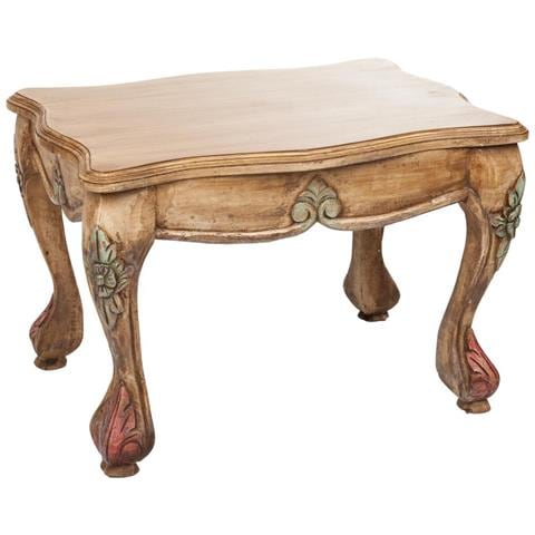 Tavolino In Legno Marrone Fatto A Mano 59x43x41h - Foto 1
