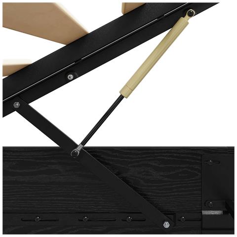 Letto ottomano Rovere Nero 193 x 120 x 25 cm Truciolare - Foto 9