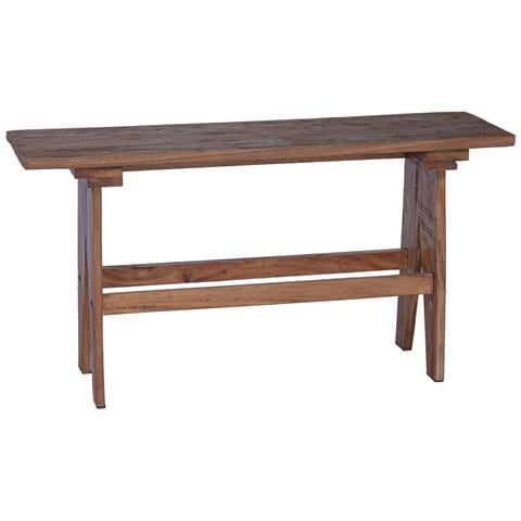 panchina Naturale 100 x 30 x 51 cm Legno massello di recupero - Foto 1