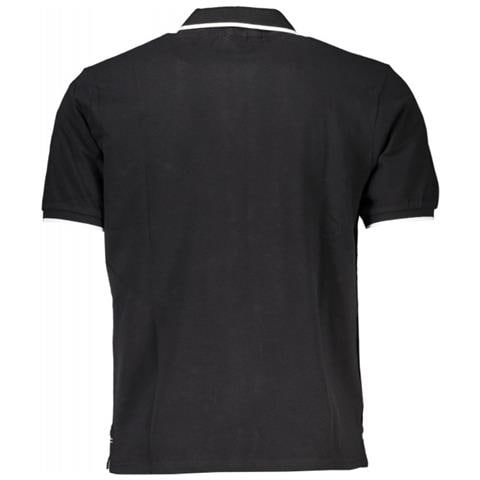 POLO NERA DA UOMO A MANICHE CORTE - Colore: Nero, Taglia: XL - Foto 2