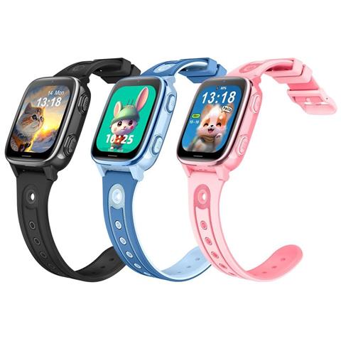 Orologio Per Bambini Con Pulsante Sos, Videochiamata Hd, Modalità Scuola, Posizionamento Lbs+wifi, Schermo Da 1,83 Pollici, Smartwatch 4g - Foto 2