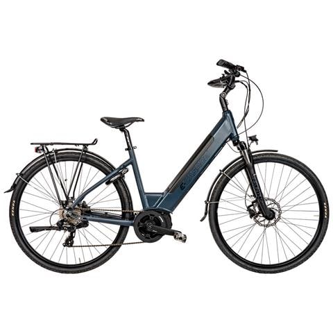 Bici E-bike Venere Misura 28 Donna 8v Batteria Integrata 36v 17ah Motore Centrale Oli Move Plus 80nm Bicicletta City Bike - 46 Blu Avio Opaco - Foto 1