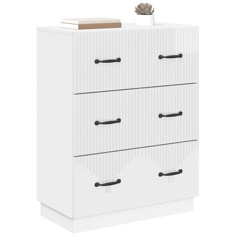 Mobile con Cassetti Bianco Lucido 66 x 34,5 x 87 cm - Foto 2