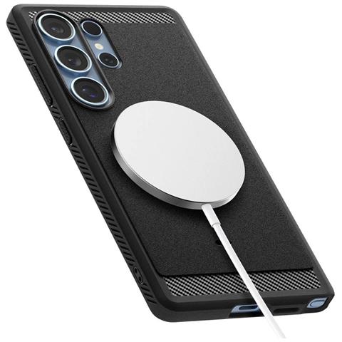 Spigen Rugged Armor Custodia Magnetica Per Samsung Galaxy S25 Ultra - Nera - Foto 7
