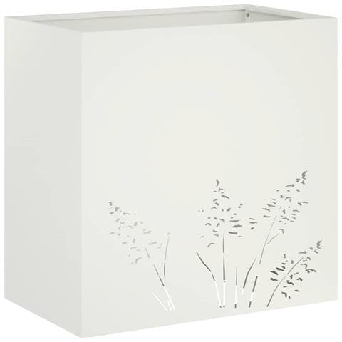 Vaso da giardino Bianco 50 x 30 x 49 cm - Foto 1