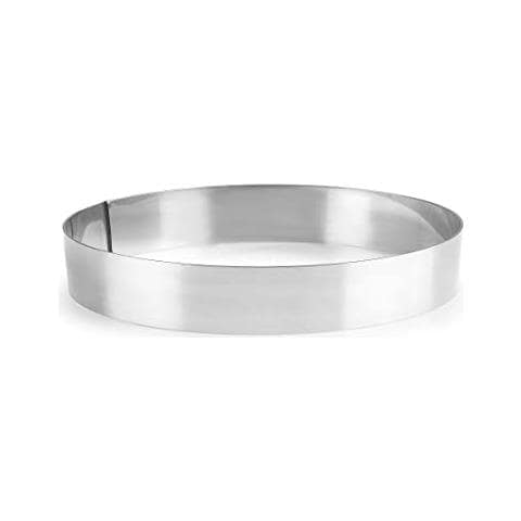 68310 - Cerchio rotondo Entremet 10x3,5 cm in acciaio inox. - Foto 1