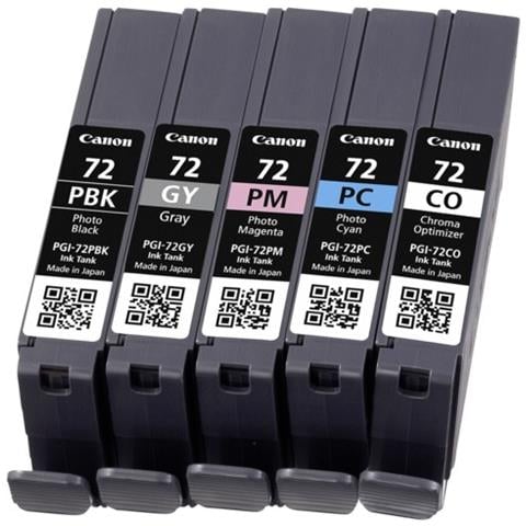 Multipack Originale Pgi 72 Pbk, Gy, Pm, Pc Serbatoio Inchiostro - Foto 2