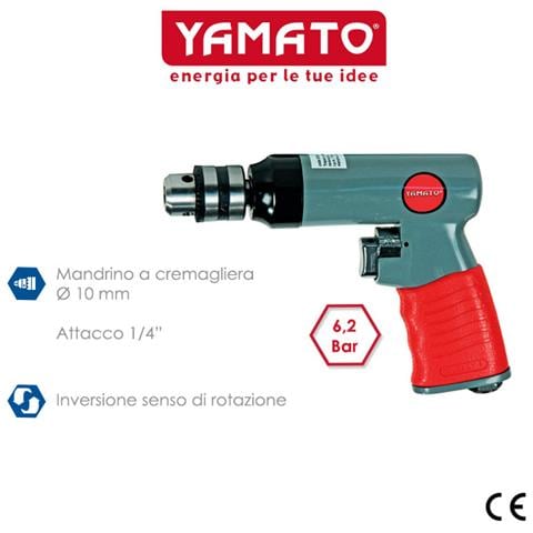 Trapano pneumatico Yamato ad aria compressa reversibile - Foto 2