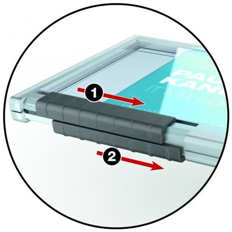 10 portabadge pushbox duo per 2 tessere 54x87mm durable - Foto 1
