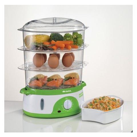Vaporiera Healthy Steam 0911 3 cestello /i Libera installazione 800 W Colore Verde /Bianco - Foto 2