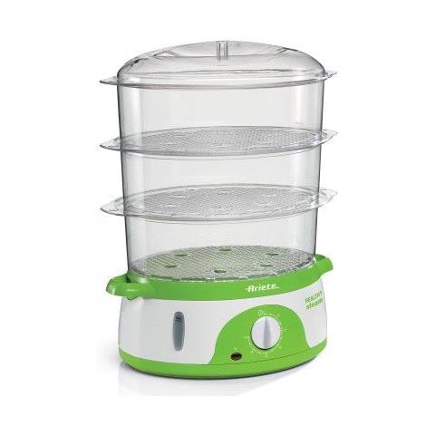 Vaporiera Healthy Steam 0911 3 cestello /i Libera installazione 800 W Colore Verde /Bianco - Foto 1