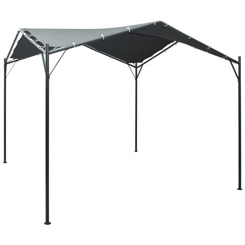 Gazebo Padiglione Tenda Tettoia 3x3 M Acciaio Antracite - Foto 1