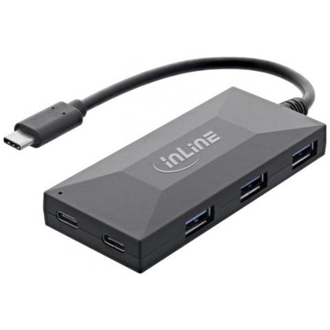 Hub USB 3.2 Gen. 1, da USB-C a 2 porte USB-C e 3 porte USB-A, con alim. - Foto 1