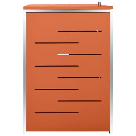 Copribidone per Spazzatura Triplo 207x77,5x112,5cm Acciaio Inox - Foto 2