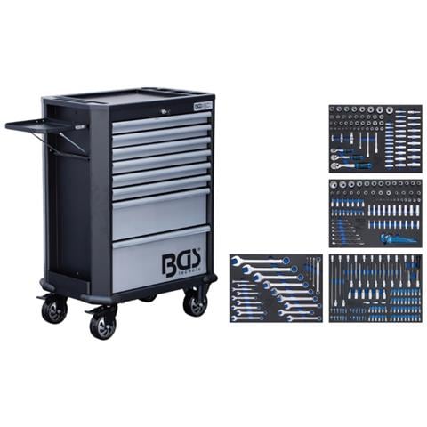 Carrello Da Officina A 8 Cassetti - 296 Strumenti - 5051 - Foto 1