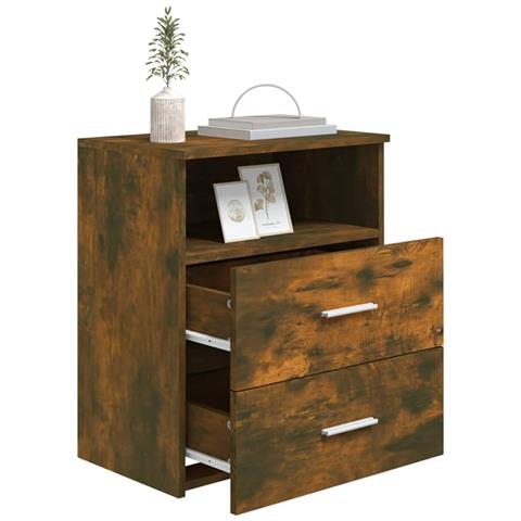 Comodino Rovere Fumo 50x32x60 Cm - Foto 8