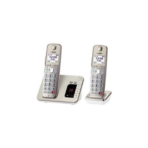 Telefono Cordless Panasonic A Tasti Grandi Con Ab Kx-tge262gn Duo - Champagne - Foto 4
