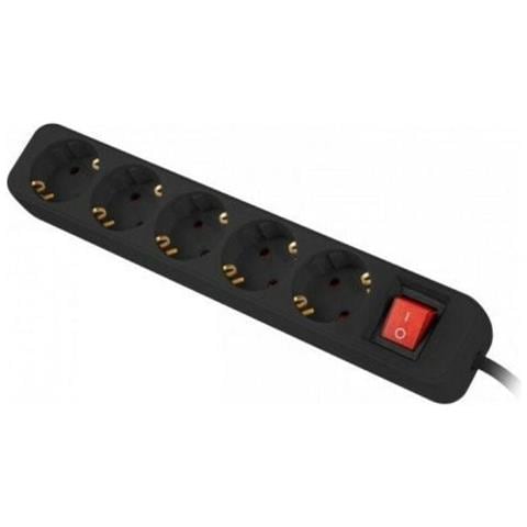 Multipresa 5 Prese Schuko 1,5 M Nero - Foto 5