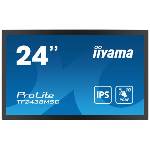PROLITE Pannello A digitale 61 cm (24") LED 600 cd /m² Full HD Nero Touch screen - Foto 2