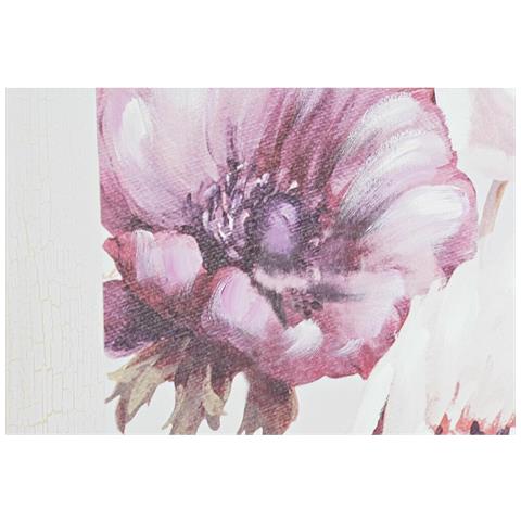Quadro Dkd Home Decor Rose Romantico 70 X 3 X 70 Cm (2 Unità) - Foto 2