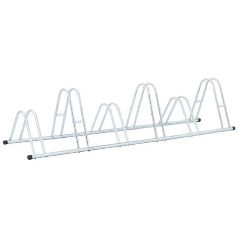 Supporto Per 6 Bici Da Pavimento Autoportante Acciaio Zincato - Foto 1