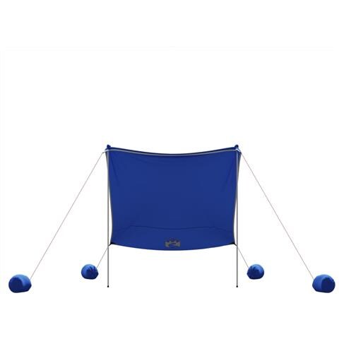 Baldacchino Da Spiaggia Con Ancore Per La Sabbia Blu 214x236 Cm - Foto 7