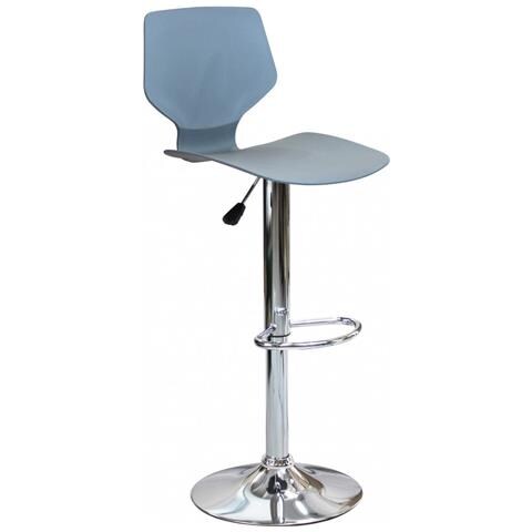 Sgabello Da Interno Con Struttura In Acciaio Regolabile E Seduta In Polipropilene High Stool - Gray - Foto 1