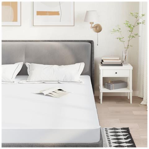 Coprimaterasso Bianco 90x190 Cm Impermeabile - Foto 1