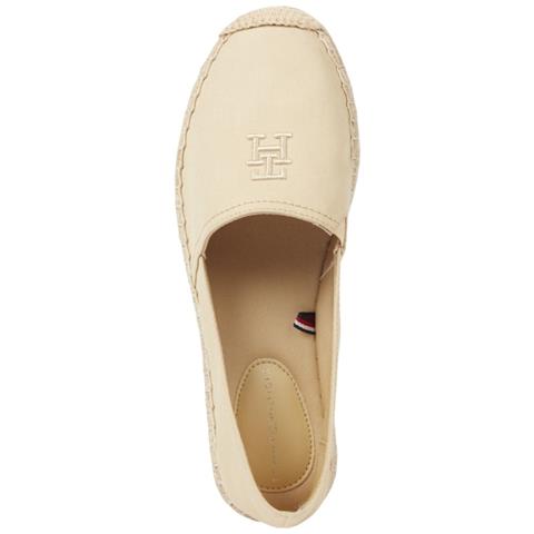 Embroidered Flat Espadrille Harvest Wheat Espadrillas Cotone Scarpe Donna Beige Eu 36, Fw0fw07721 Acr - Foto 2