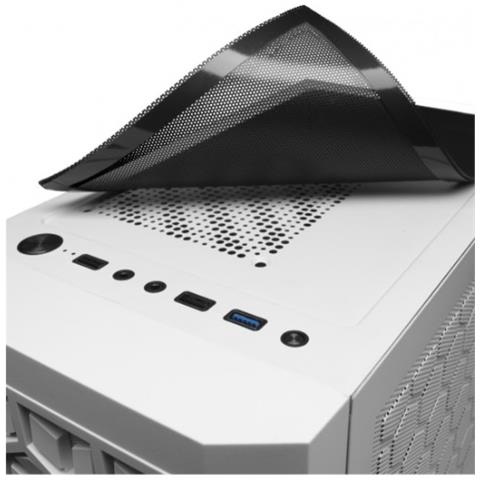 Case MCMESHW PC micro ATX, Mini-ITX1 Porta USB 3.2 Colore Bianco - Foto 6