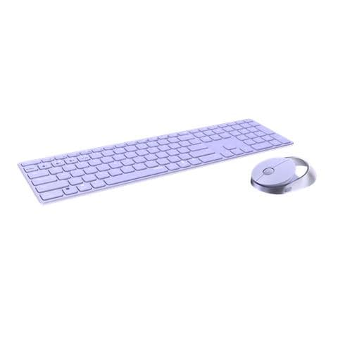Tastiera e Mouse Wireless 6940056143587  (Layout Tedesco) Colore Lillà - Foto 1