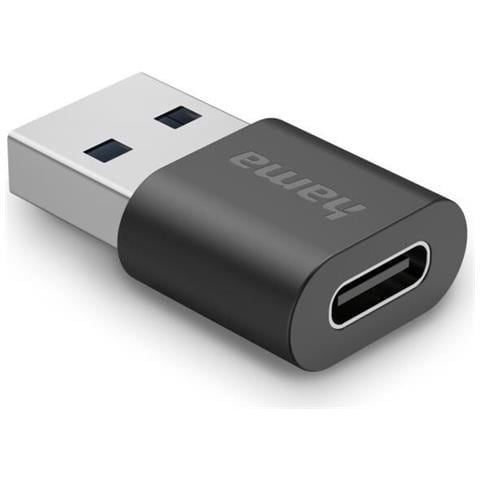 00200357 Adattatore Per Inversione Del Genere Dei Cavi Usb-a Usb-c Nero (Usb-3.2 Gen 2 Adapter Usb-a Male To U - Foto 1