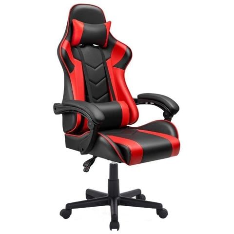 Poltrona Gaming Katana Rosso Nera Inclinabile - Foto 1