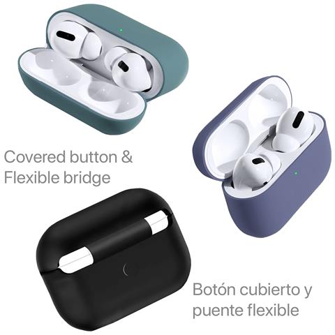 Custodia In Silicone Per Base Di Ricarica Airpods Pro 6x2x4 Cm. Colore Bianco - Foto 2